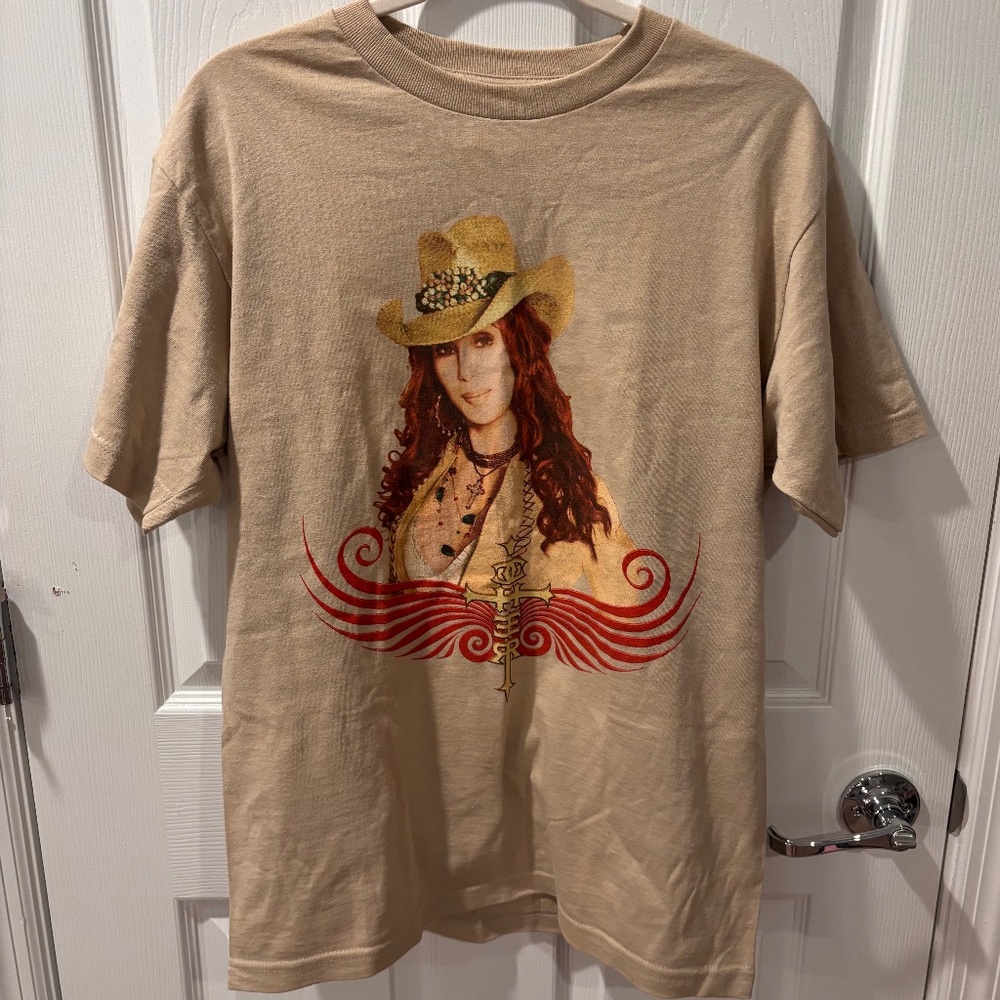 Vintage Alstyle Apparel Living Proof Tour 2003 Graphic Tee Beige Size M